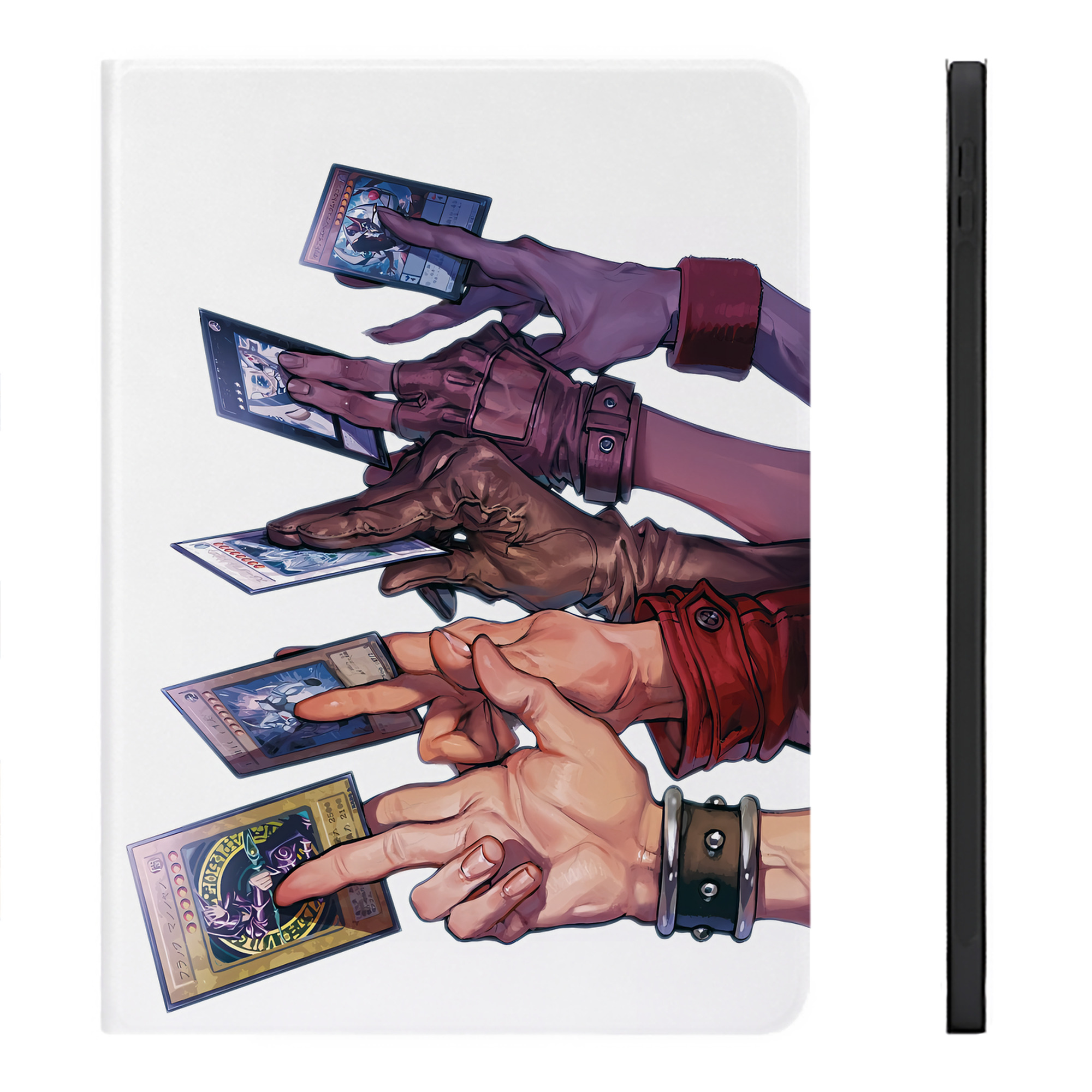 （画像用） 遊☆戯☆王 Yu-Gi-Oh! IPadケース ペンホルダー付き ブックスタイルデザイン